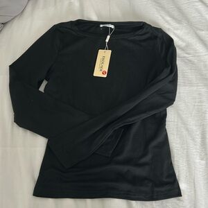 Black, tight long sleeve